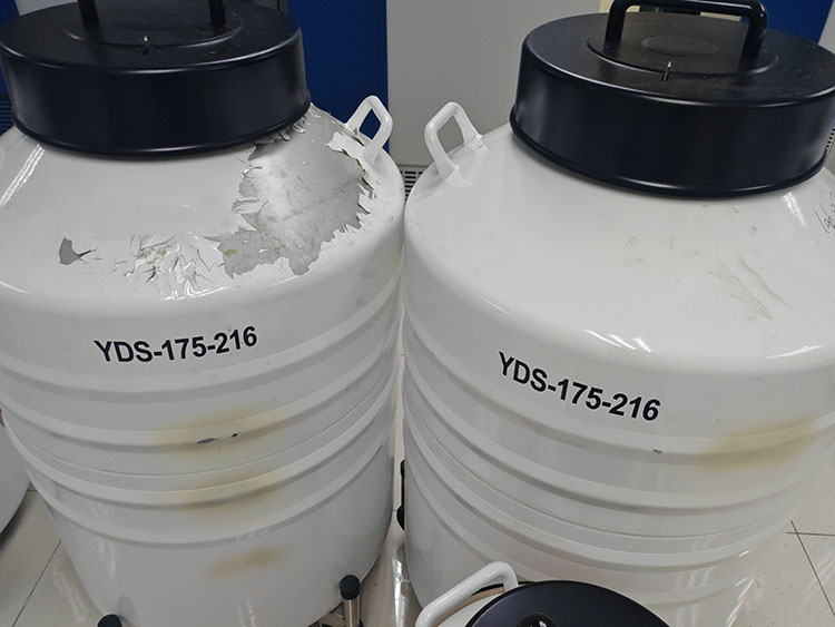 液氮罐掉漆發黃